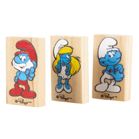 Duvo+ Igračka za glodare - Drvene domine The Smurfs 30gr