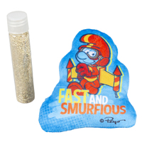 Duvo+ Igračka za mačke - Jetpack Smurf sa mačjom travom 9x2x9cm