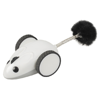 Duvo+ Interaktivna igračka za mačke Race n chase mouse 17x7x4cm Bela