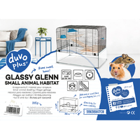 Duvo+ Kavez za glodare Glassy Glenn 59x38x47cm Multicolour