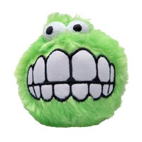 Rogz Fluffy Grinz plišana lopta L Zelena