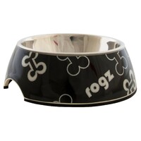 Rogz Činija Bubble Trendy Bowlz M Black Bones