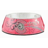 Rogz Činija Bubble Bowlz M Pink Bone