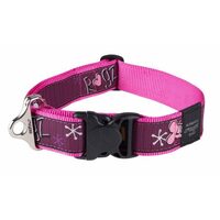 Rogz Pink Love klasična ogrlica XXL
