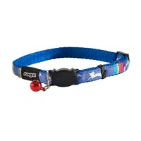 Rogz NeoCat Ogrlica za mace Blue 200-310/8-12mm