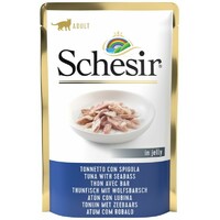 Schesir preliv za mačke tuna i brancin u želeu 85gr