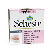 Schesir konzerva za mačke tuna i šunka u želeu 85gr