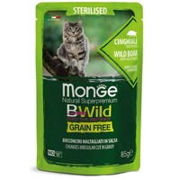 BWild sosić za sterilisane mačke - divlji vepar/povrće 85g