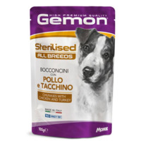 Gemon piletina/ćuretina u sosu za odrasle sterilisane pse 100gr