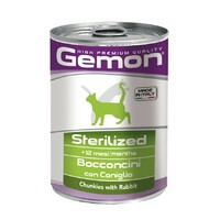 Gemon Cat Komadići zečetine za sterilisane mačke - konzerva 415g