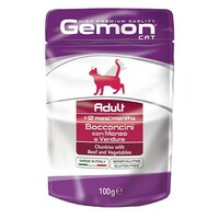Gemon Cat sosić sa komadićima govedine i povrćem - Adult 100g