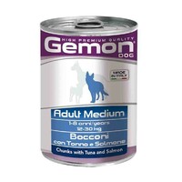 Gemon Tunjevina i losos u komadićima za srednje rase - Adult - konzerva 415g