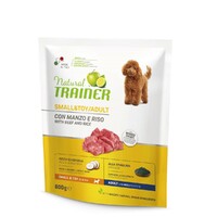 Trainer Natural Dog sa govedinom i pirinčem za odrasle pse malih rasa 800g