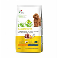 Trainer Natural Dog sa sirovom šunkom i pirinčem za odrasle pse malih rasa 2kg