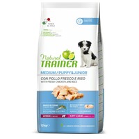 Trainer Natural Dog sa svežom piletinom za štence i mlade pse srednjih rasa 12kg