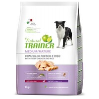 Trainer Natural Dog sa svežom piletinom za starije pse srednjih rasa 3kg
