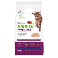 Trainer Natural Cat belo meso za odrasle sterilisane mačke 1.5kg