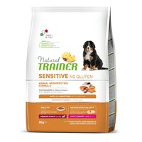 Trainer Natural Sensitive No Gluten sa lososom za štence i mlade pse srednjih i velikih rasa 3kg