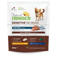 Trainer Natural Sensitive No Grain sa pastrmkom za odrasle pse malih rasa 800g