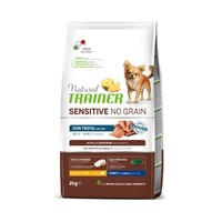 Trainer Natural Sensitive No Grain sa pastrmkom za odrasle pse malih rasa 2kg