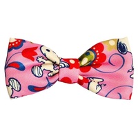ZOOZ PETS Leptir mašna Snoopy Pink Flower L (M/L) 10.5x5.5cm