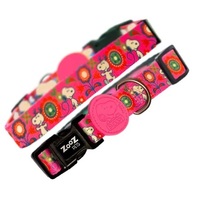 ZOOZ PETS Ogrlica Snoopy Pink Flower S 27.5-42.5cm