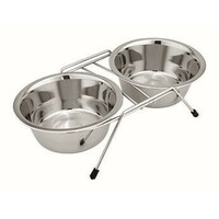 Moksi Činije sa postoljem CROME PLATTIND 2x1650ml 
