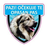 Ultra Planet Tabla/Oznaka - Pazi očekuje te opasan pas