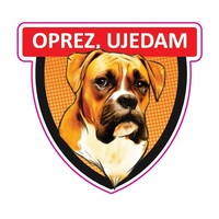 Ultra Planet Tabla/Oznaka -  Oprez ujedam Bokser